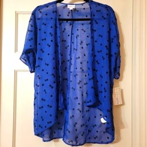 LULAROE NWT GIRLS bianka kimono - size 3